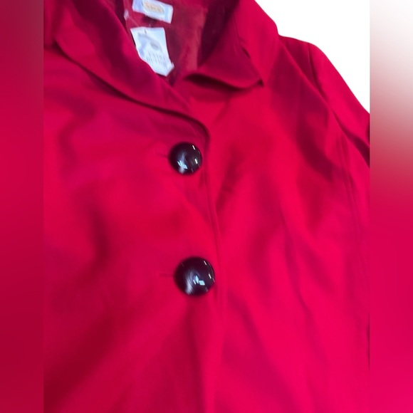 NWT Vintage Talbots Wool Notched Collar Red 2 Button Blazer Woman’s Sz 18 Career - Picture 4 of 9